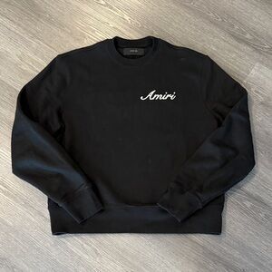 AMIRI Black Crewneck Sweater